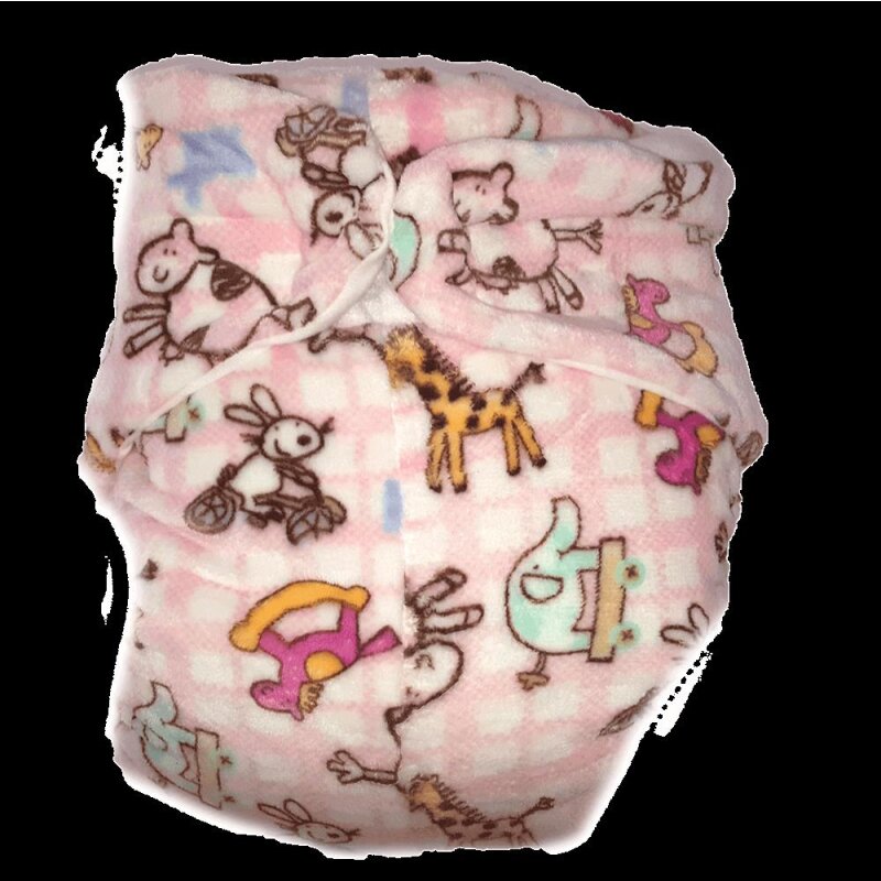 Omutsu “Safari Snuggle Dream” with Spreader Core – Fuzzy Friends on a Pink Safari