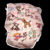 Omutsu “Safari Snuggle Dream” with Spreader Core – Fuzzy Friends on a Pink Safari