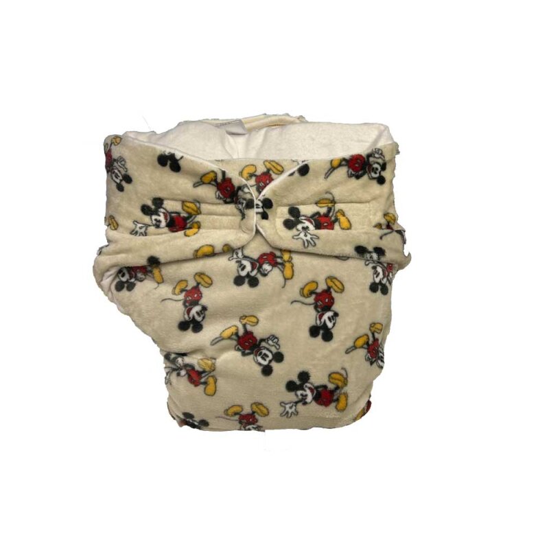 Omutsu “Mickey Fun” with Spreader Core – Fluffy Cloth Diaper with Classic Cartoon Style