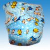 Omutsu &ldquo;Plush Pals&rdquo; with Spreader Core &ndash; Fluffy Fleece Diaper with Baby Animals