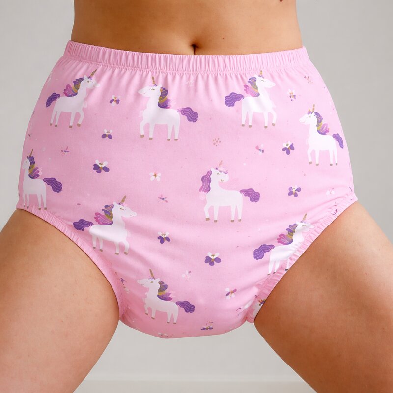 AB-1002 SoftySlip – Deine weiche PU-Schlupfhose mit Stil Beige mit Walen-L