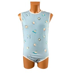 Babyträume Body – Kurzarm und Hellblau