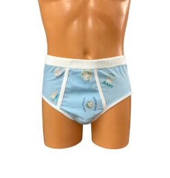 Dreamy Little One – Blaue TB Unterhose mit Eingriff