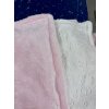 Premium Kuscheldecke „Babyträume“ – Rosa/Weiß oder Blau/Weiß
