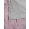 Premium Kuscheldecke „Babyträume“ – Rosa/Weiß oder Blau/Weiß