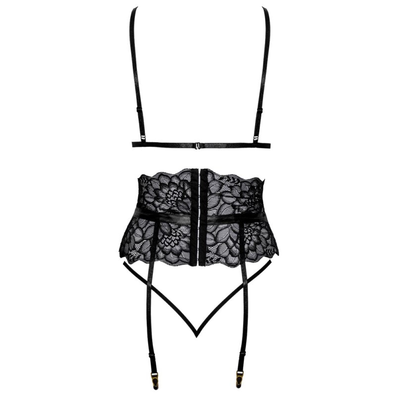 Strapsset schwarz S/M