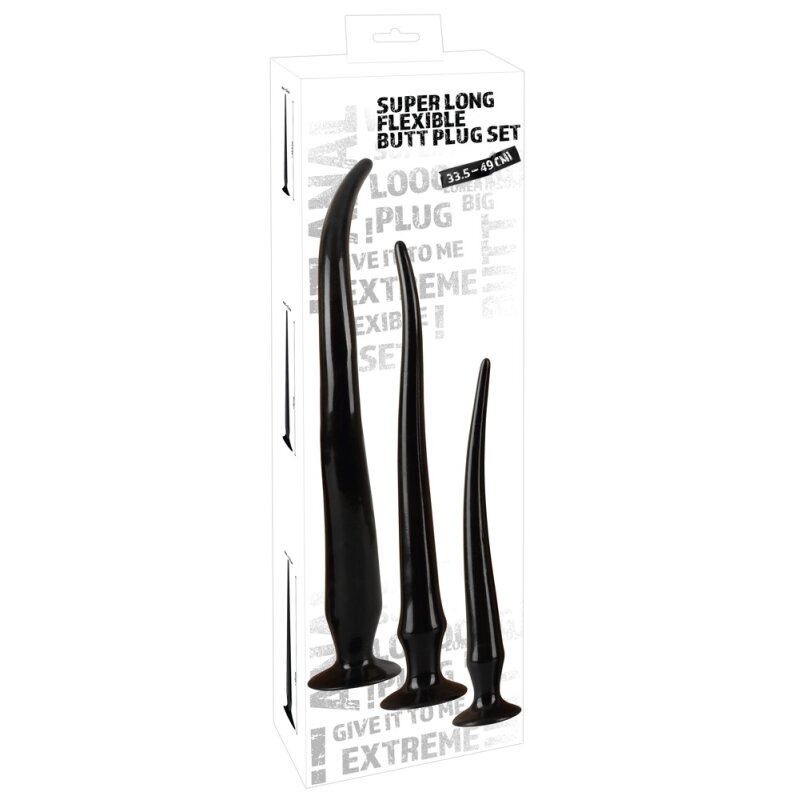 Super Long Anal Plug Set Hautfarbe