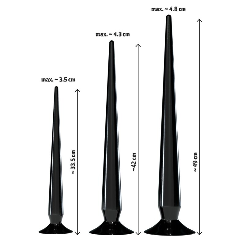 Super Long Anal Plug Set Hautfarbe