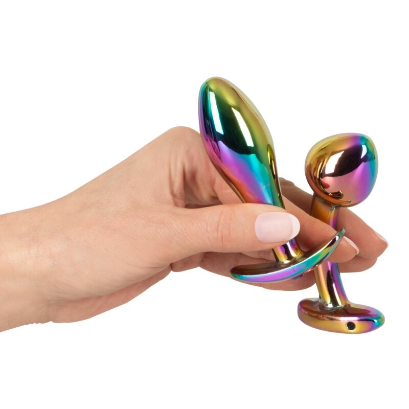Anos Metal Butt Plug Set Rainb