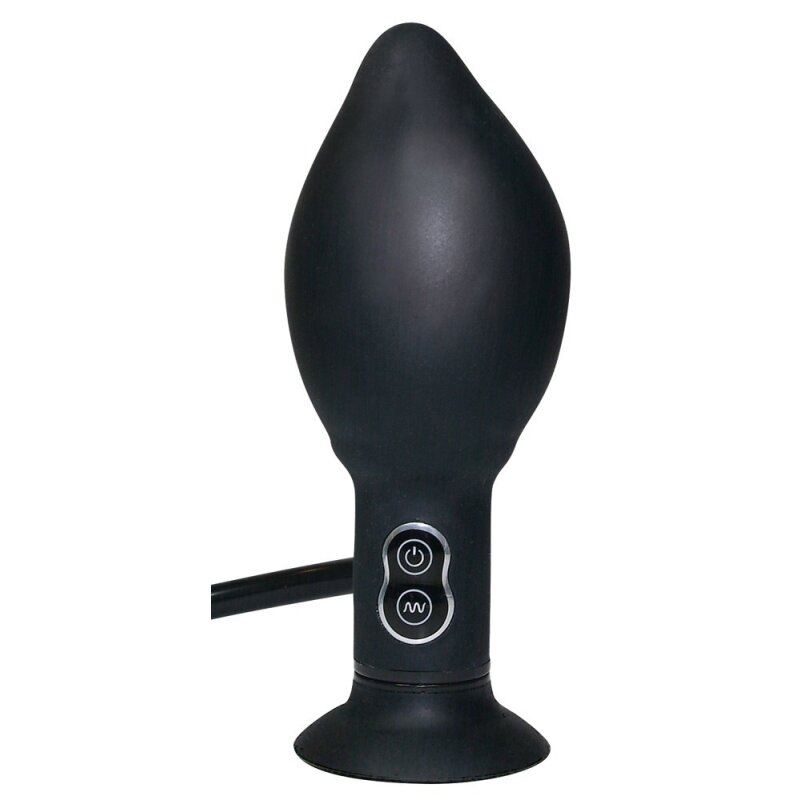 True Black Vibr. Anal Plug