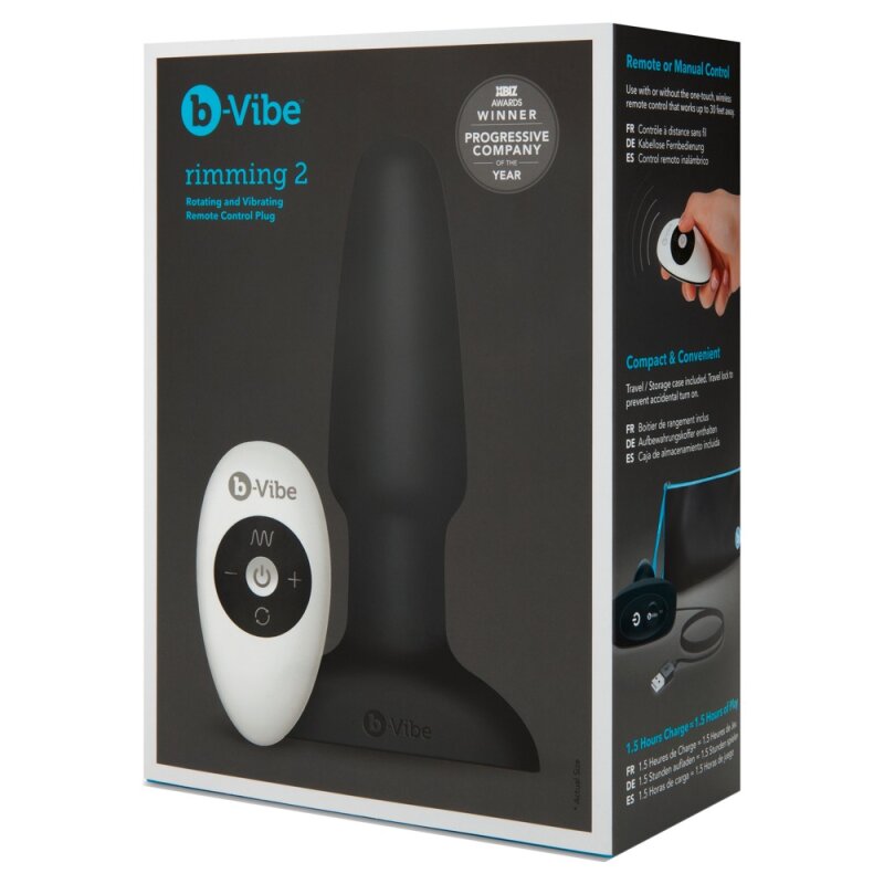 b-Vibe rimming Plug 2 Black