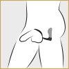 Ass-Gasm Cockring vibr.