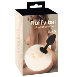 Fluffy Tail White S