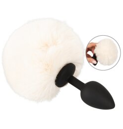 Fluffy Tail White S