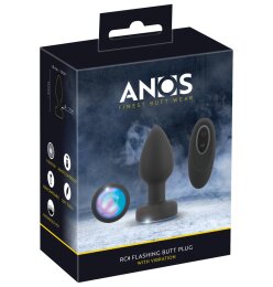 RC Flashing Butt Plug with Vibration