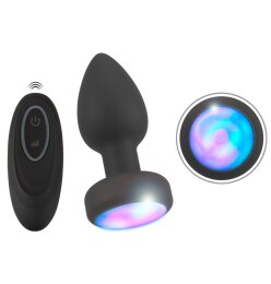 RC Flashing Butt Plug with Vibration