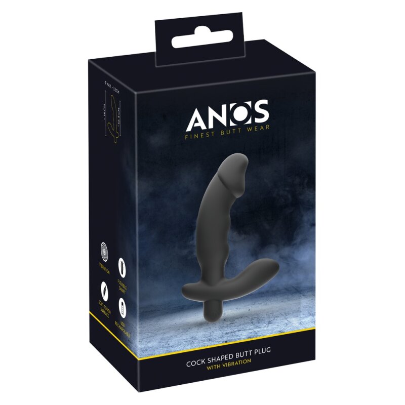 ANOS Cock shaped butt plug wit