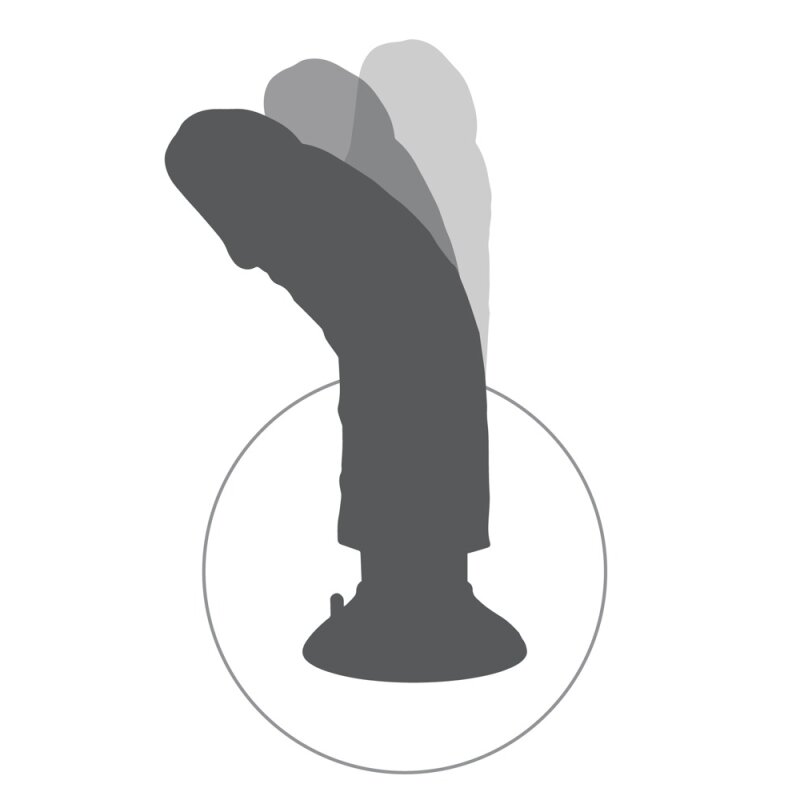 7" Vibrating Cock with Balls