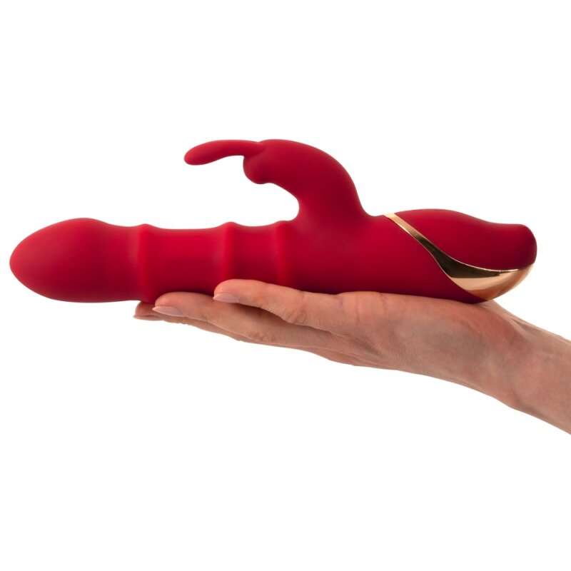 Rabbit Vibrator with 3 Moving Rings
