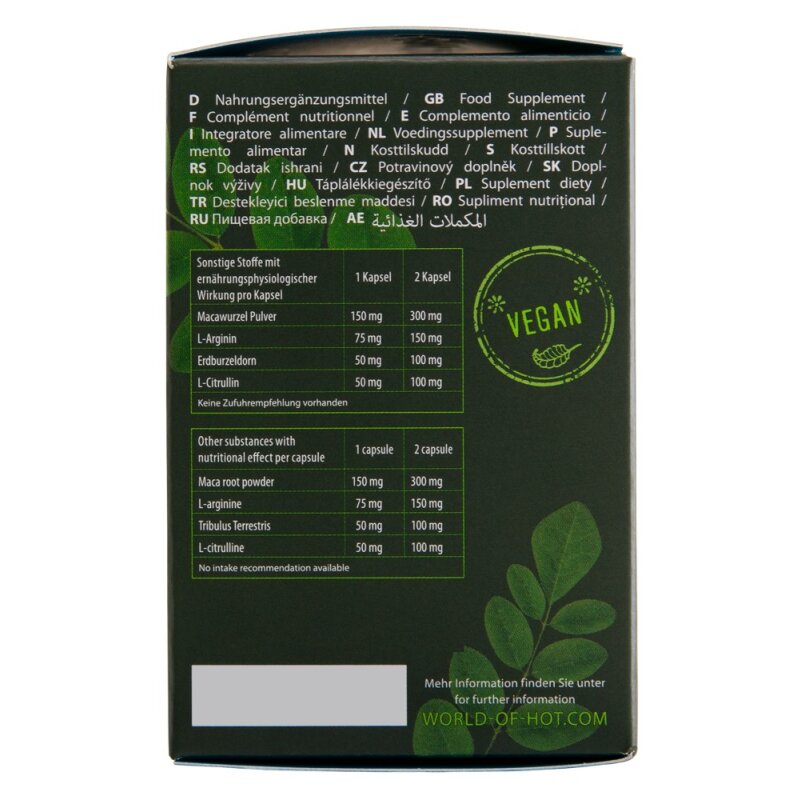 HOT BIO Moringa Man Caps 60er