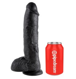 King Cock 10 inch Balls Black