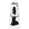King Cock 10 inch Balls Black