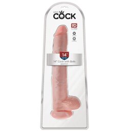 King Cock 14" Cock with Balls