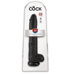 King Cock 14 Cock w Balls Dar