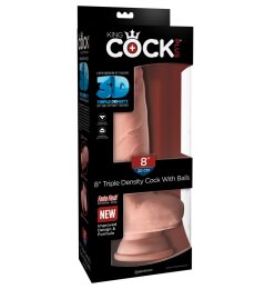 8" Triple Density Cock with Balls