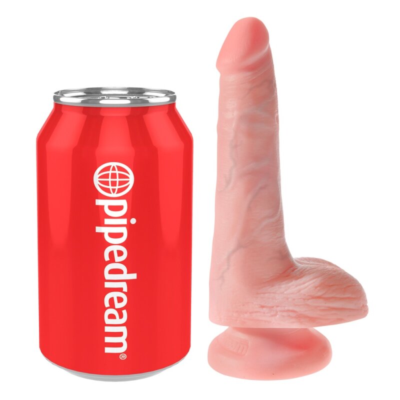 King Cock 6 Cock w Balls Light