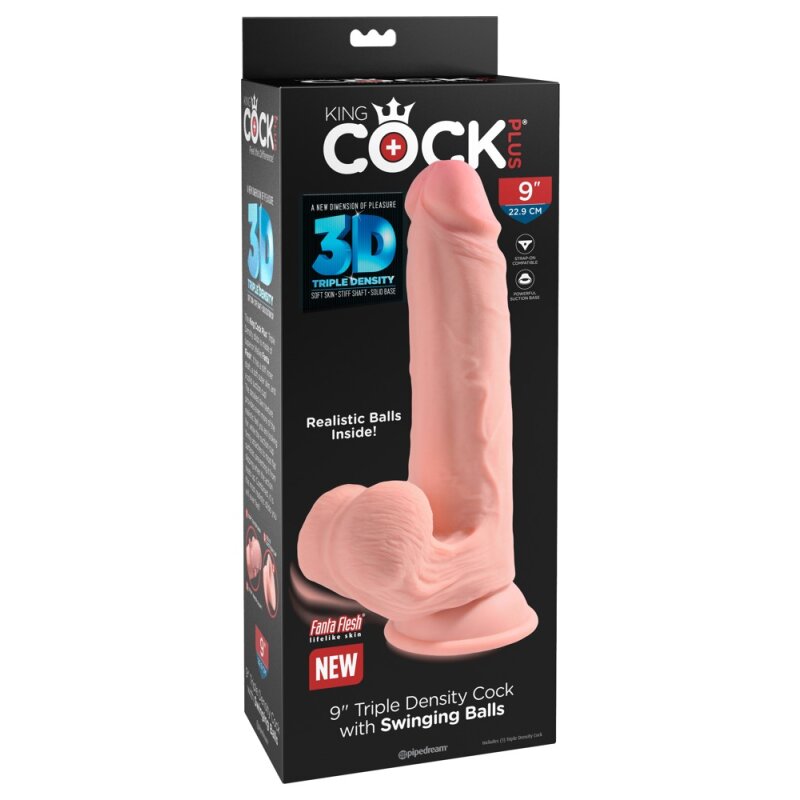 Triple Density Cock with Swinging Balls