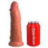 8" Dual Density Silicone Cock