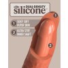 8" Dual Density Silicone Cock