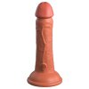 6" Vibrating + Dual Density Silicone Cock