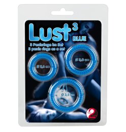 Lust 3 Penisringe Blue