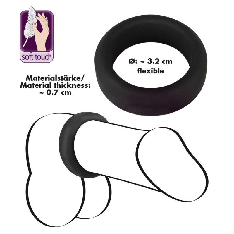 Black Velvets Cock Ring 3,2 cm
