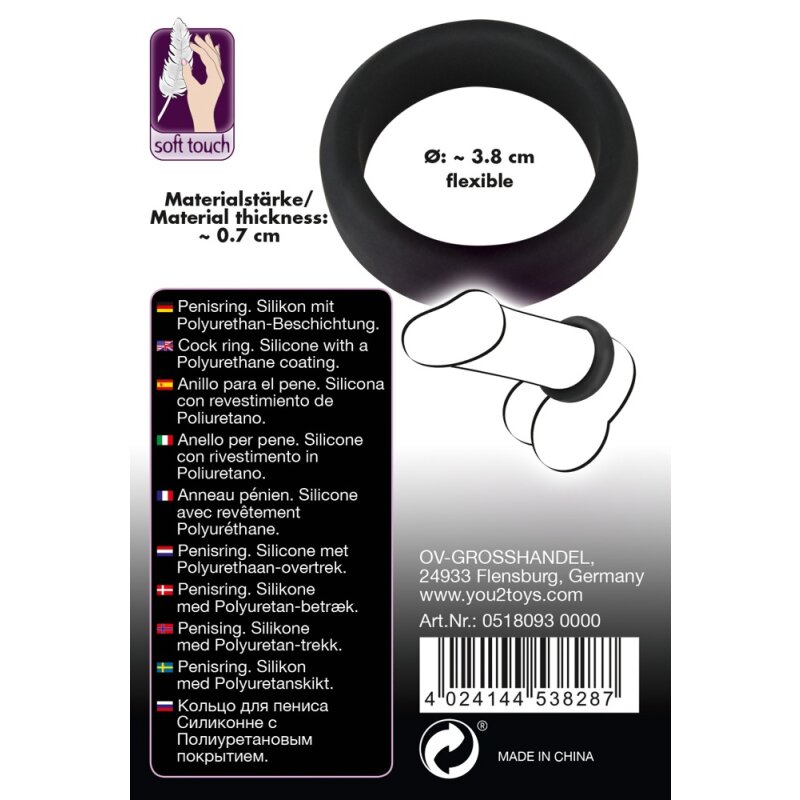 Black Velvets Cock Ring 3,8 cm