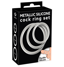 Metallic Silicone Cock ring se