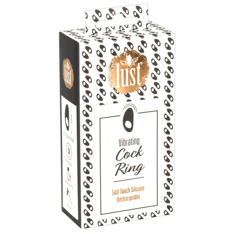 Lust Vibrating Cock Ring Black