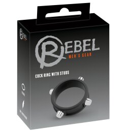 Rebel Cock Ring w Studs