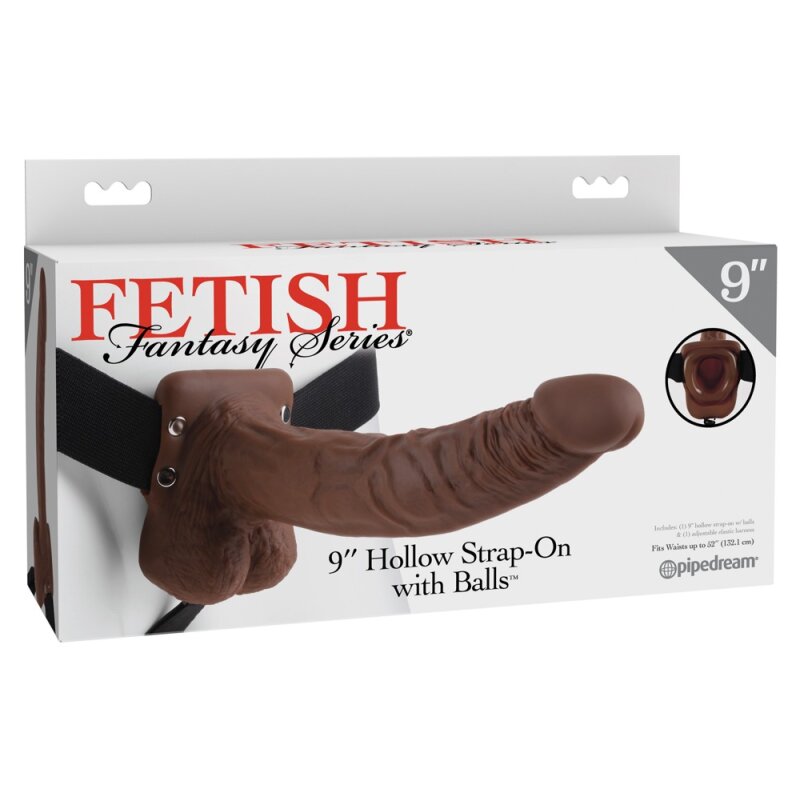 9" Hollow Strap-on with Balls