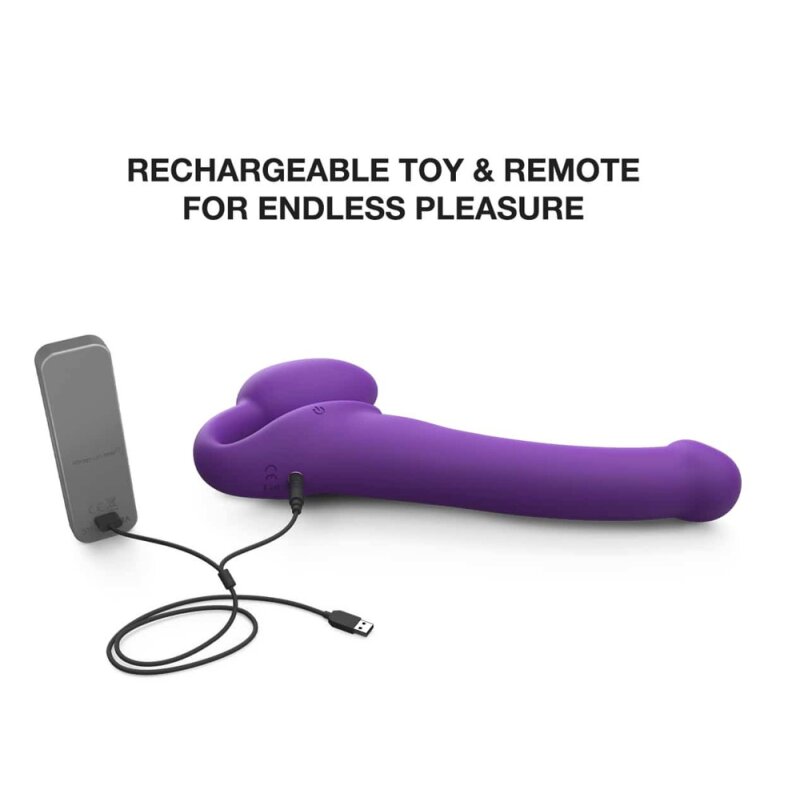 Vibrating Bendable Strap-On