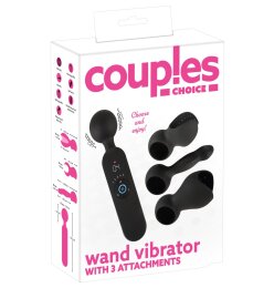 Wand Vibrator with 3 Attachments
