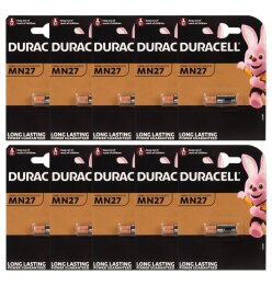 Batterie Duracell 27A 10x1er