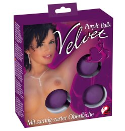 Velvet Purple Balls 3er Kugeln