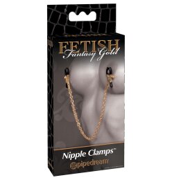 FFS Gold Chain Nipple Clamps
