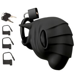 Black velvets Cock & Ball cage