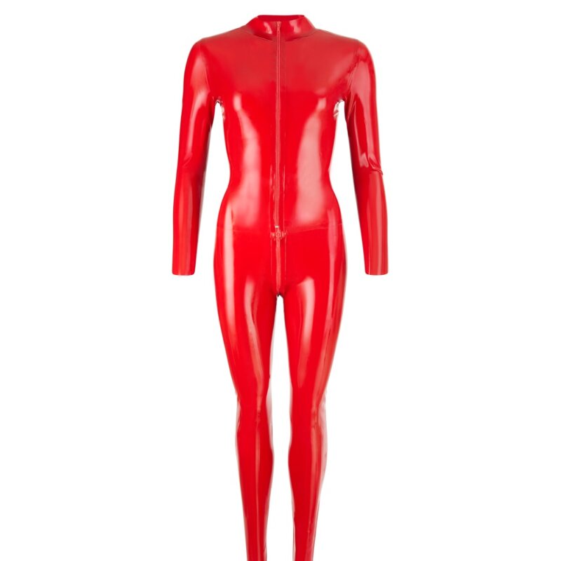 Latex Catsuit rot M