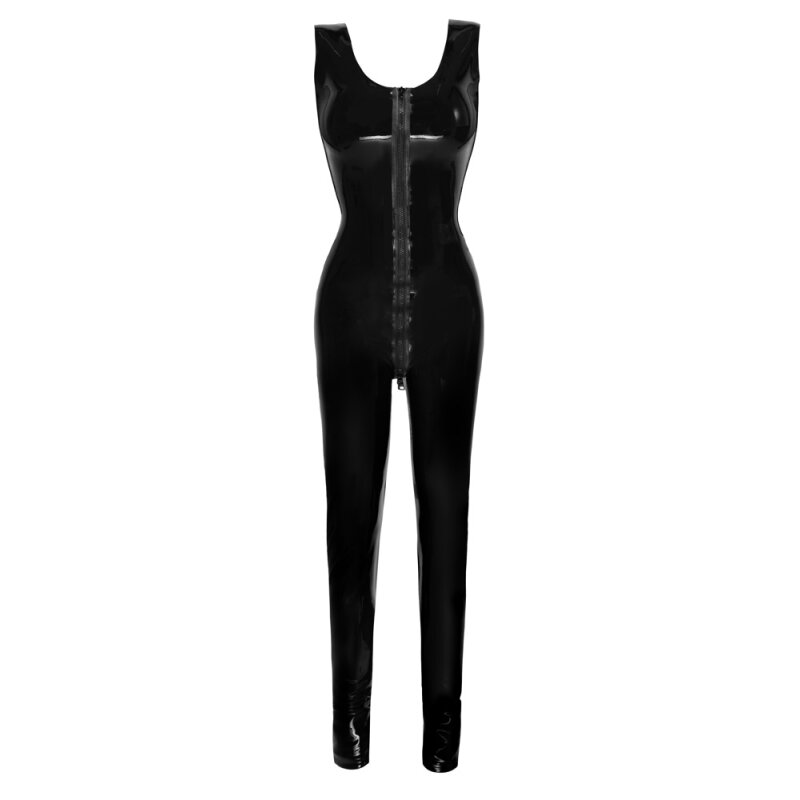 Latex Catsuit schwarz 2XL