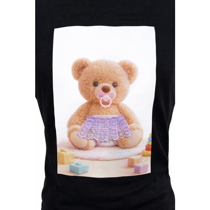 Teddy Wickelbody mit Spitze – Schwarz